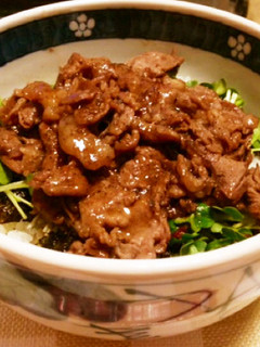 簡単!韓国風焼肉丼-レシピのメイン写真