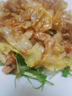 豚肉とキャベツのオイスターソース炒め丼-レシピのメイン写真