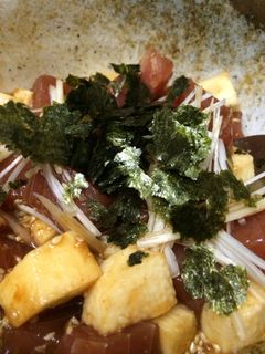 簡単激ウマ!マグロと長芋の和え物-レシピのメイン写真