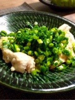 さっぱり葱だく☺︎鶏胸肉の柚子胡椒ぽん酢-レシピのメイン写真