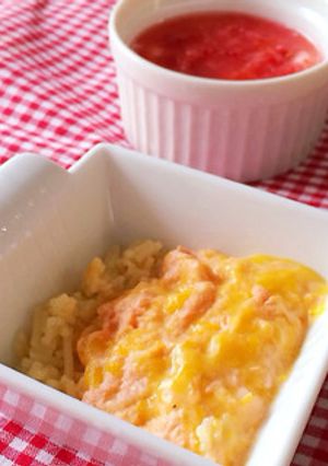 離乳食中期☆鮭とかぼちゃのクリームパスタ-レシピのメイン写真
