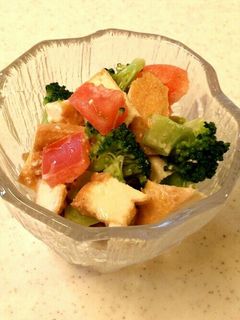 簡単★厚揚げの彩りサラダ-レシピのメイン写真