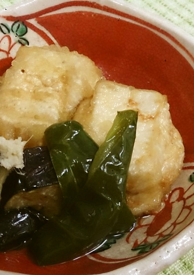 お豆腐と夏野菜の揚げ出し♪-レシピのメイン写真