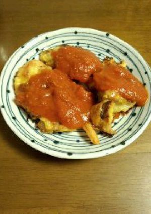 チーズチキンのトマトソースがけ♪-レシピのメイン写真
