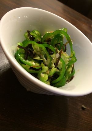 ピーマンの塩昆布和え-レシピのメイン写真