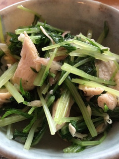水菜と鶏ムネの塩麹サラダ-レシピのメイン写真