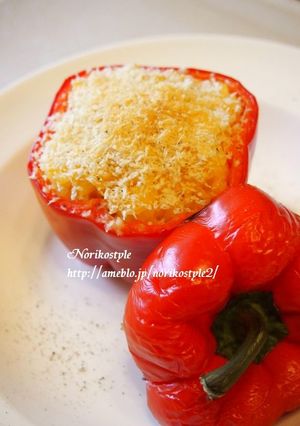 パプリカの卵ご飯詰め-レシピのメイン写真