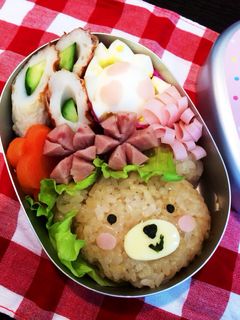 幼稚園お弁当(クマさん)-レシピのメイン写真