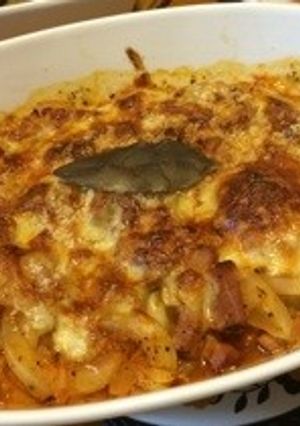 玉ねぎとキャベツのトマトツナグラタン-レシピのメイン写真