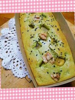抹茶香る~簡単☆ほっこりパウンドケーキ-レシピのメイン写真