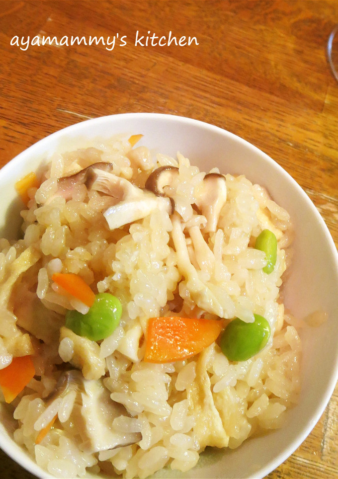 きのこと枝豆の✿炊き込みご飯-レシピのメイン写真