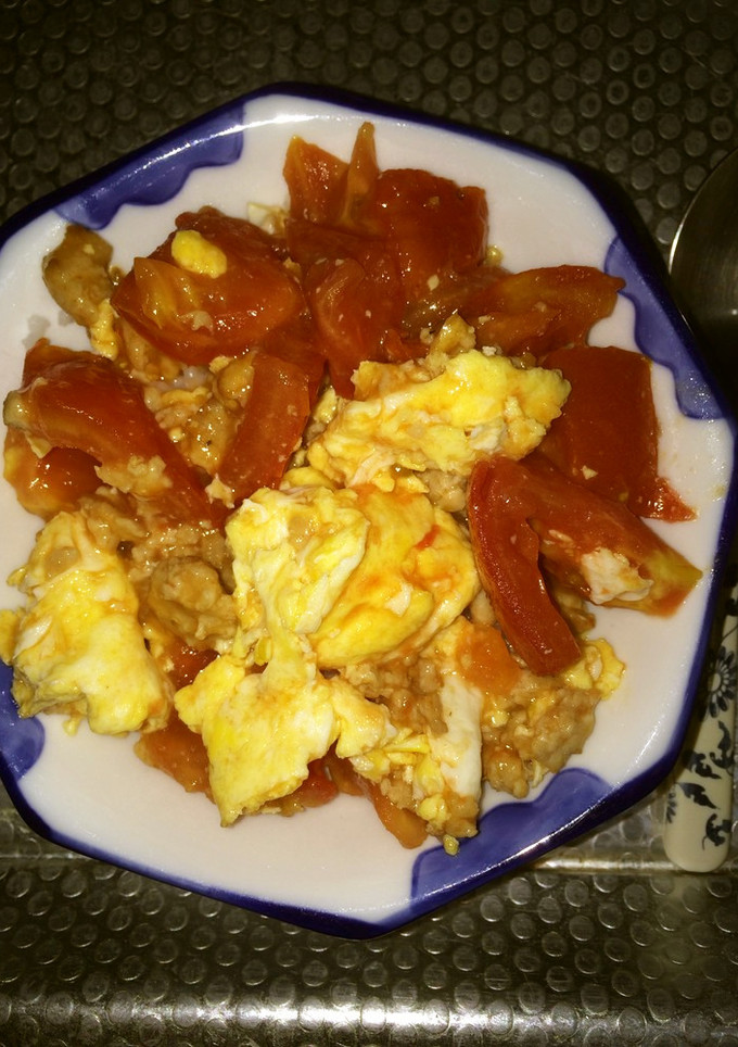 トマト豚そぼろの玉子丼-レシピのメイン写真