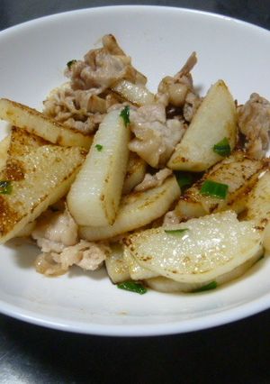 え？これだけ？簡単！豚肉と長いもの塩炒め-レシピのメイン写真