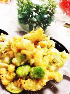 ソラマメのかき揚げ(^O^)イカコーン-レシピのメイン写真