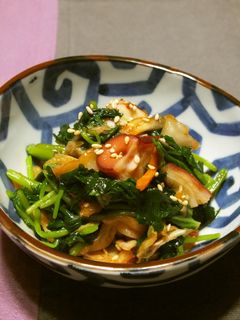 三つ葉と酢ダコのキムチ和え♪-レシピのメイン写真