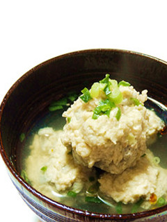 蓮根シャキシャキで美味い!蓮根つみれ汁-レシピのメイン写真