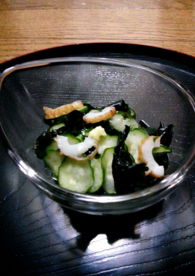 簡単 きゅうりとワカメの酢の物-レシピのメイン写真