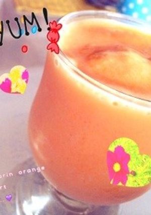 熱い夏にフローズンヨーグルトスムージー♡-レシピのメイン写真