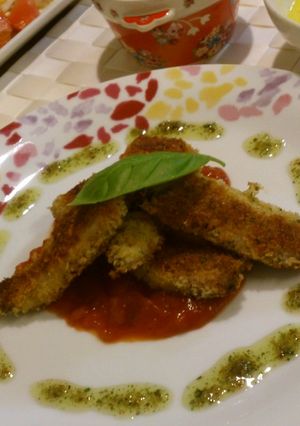 サンマのフライ　りんご風味のトマトソース-レシピのメイン写真