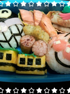 キャラ弁~アンパンマン&バイキンマン~-レシピのメイン写真