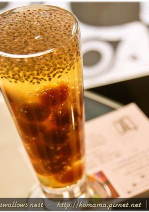 黑Q奇亞籽氣泡飲．柯媽媽の植物燕窩-レシピのメイン写真