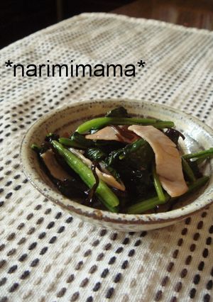 お弁当に☆ほうれん草とハムの塩昆布炒め-レシピのメイン写真
