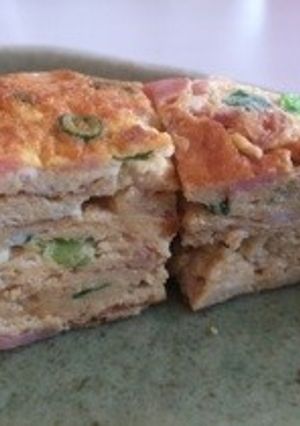 ネギとベーコンと油揚げの卵焼き-レシピのメイン写真