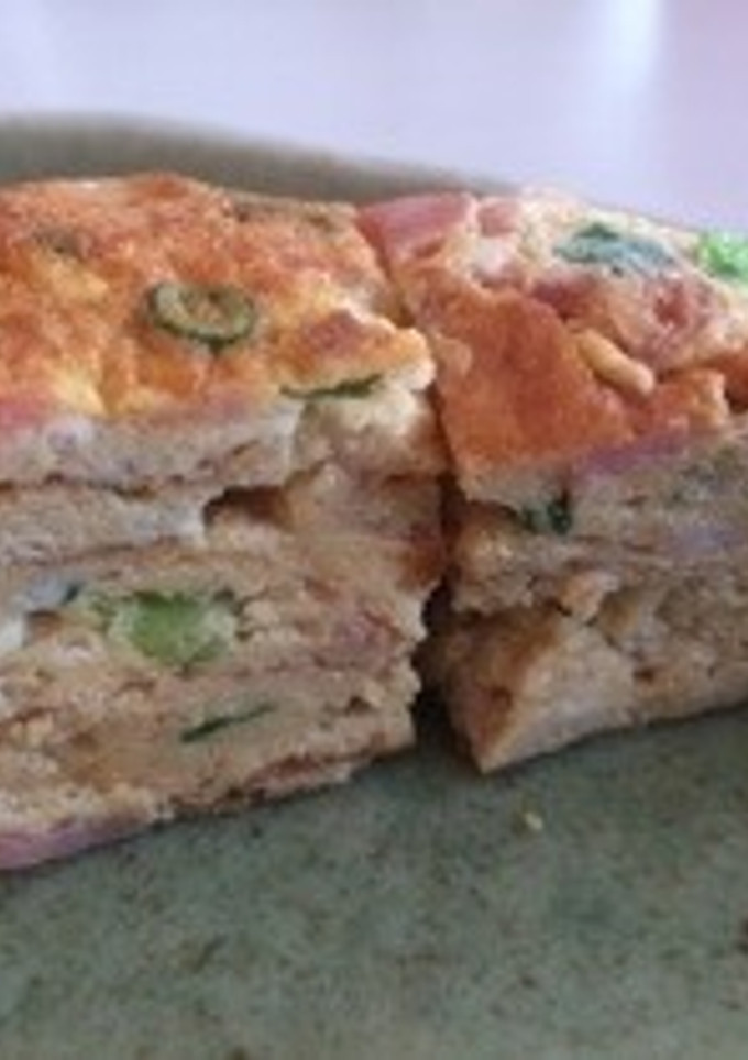 ネギとベーコンと油揚げの卵焼き-レシピのメイン写真
