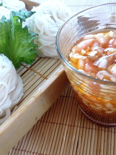 素麺にお勧め~ピリ辛トマトつけ汁♪-レシピのメイン写真