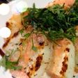 晩ご飯に!長芋の大葉とタラマヨソースかけ