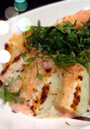 晩ご飯に！長芋の大葉とタラマヨソースかけ-レシピのメイン写真