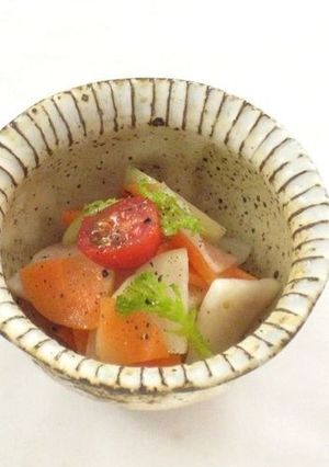 野菜ソムリエの根菜とトマトのレモンマリネ-レシピのメイン写真