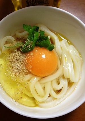 うどんのオリーブオイルがけ-レシピのメイン写真