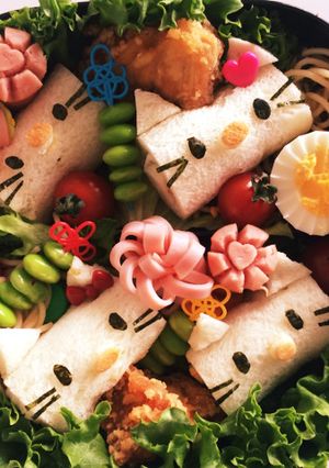 ピクニック弁当6 キティちゃん-レシピのメイン写真