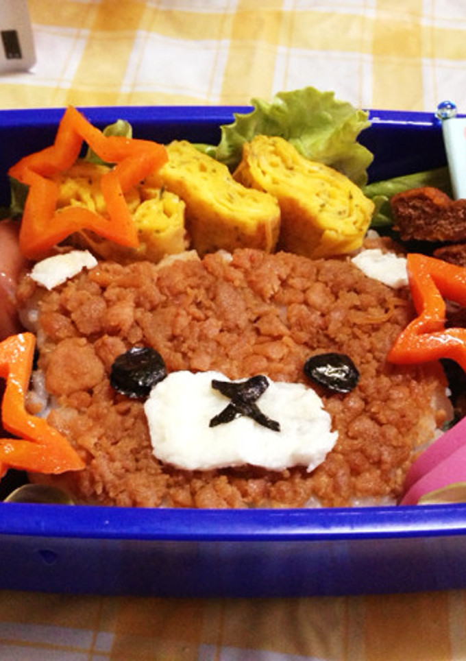 キャラ弁☆簡単☆くまちゃん☆チーズ不使用-レシピのメイン写真