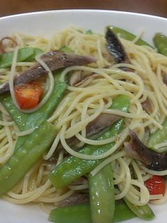 さんまペペロンチーノ-レシピのメイン写真