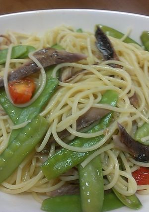 さんまペペロンチーノ-レシピのメイン写真