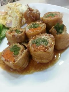 簡単♡野菜の肉巻き~照り焼きソース-レシピのメイン写真