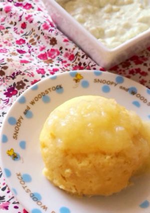 離乳食中期☆とろとろりんごパンプディング-レシピのメイン写真