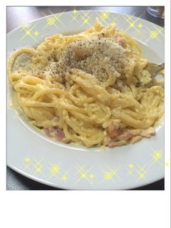 カンタン^_^カルボナーラのパスタ-レシピのメイン写真