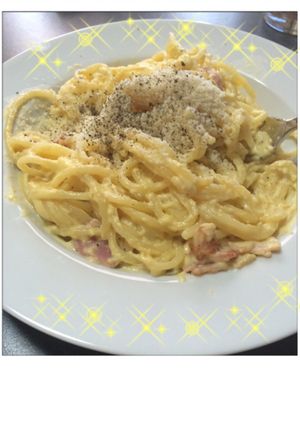 カンタン^_^カルボナーラのパスタ-レシピのメイン写真