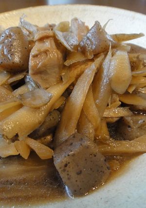 おばあちゃんの味　牛蒡とコンニャクの煮物-レシピのメイン写真
