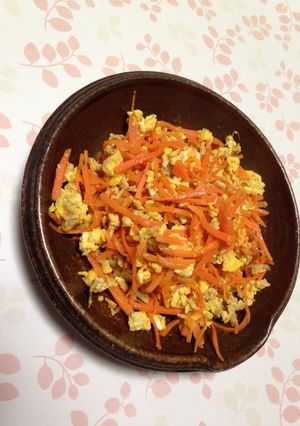つなの人参しりしり-レシピのメイン写真