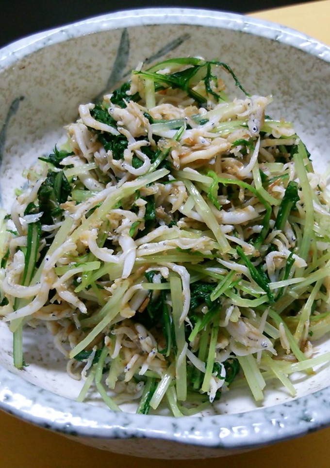 水菜としらすのおひたし-レシピのメイン写真