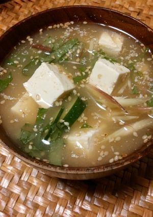 夏にオススメお手軽に♪冷や汁!-レシピのメイン写真