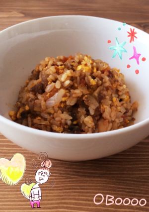 残り物でカレーチャーハン**-レシピのメイン写真