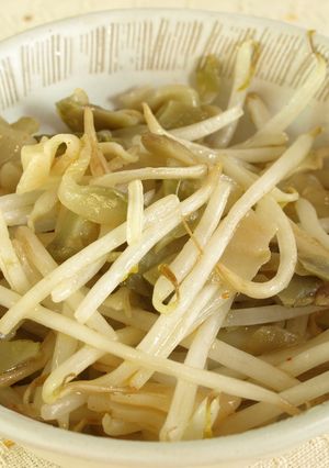 もやしとザーサイの炒め物-レシピのメイン写真
