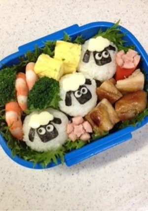 キャラ弁☆ひつじのショーン-レシピのメイン写真