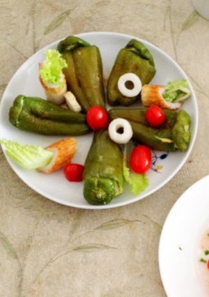 ヘルシー♪ピーマンの豆腐詰め-レシピのメイン写真