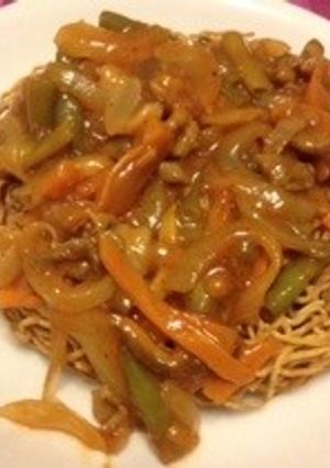 あんかけ和風ナポリタン揚げ焼きそば♡-レシピのメイン写真